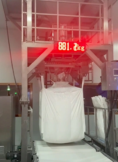 Hệ Thống Chiết Nạp Bao FIBC Hai Trạm Cho Đóng Gói Bột Glucose Và Bột Axit Amin Dùng Trong Thực Phẩm